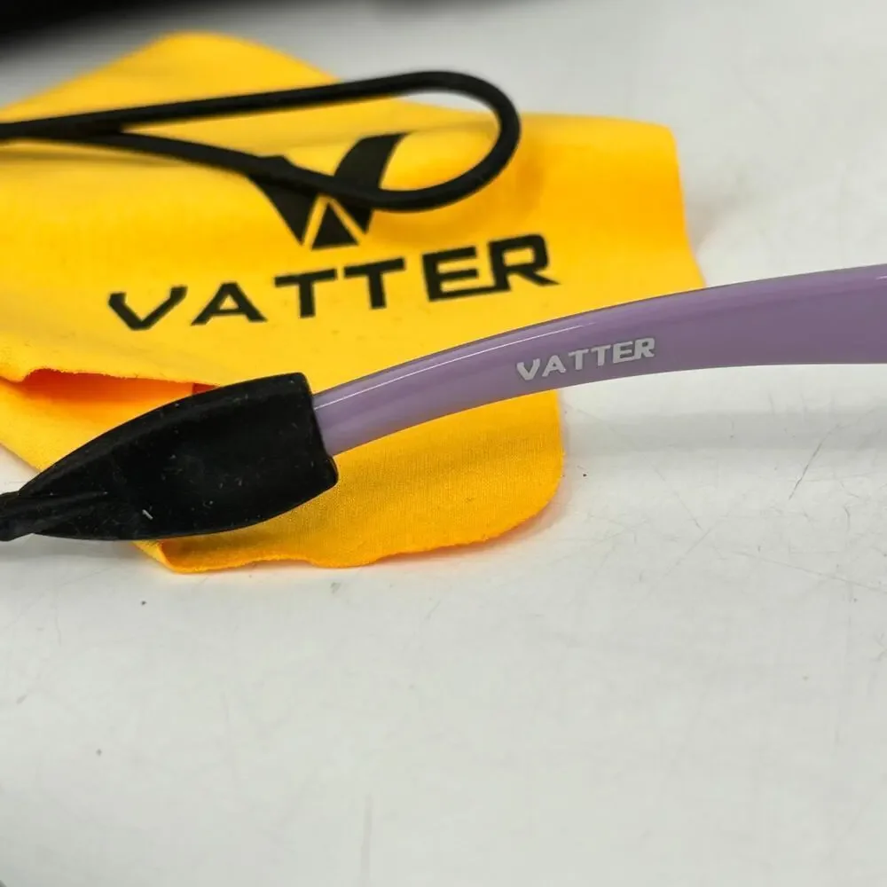 Vatter Youth Sport Sunglasses Polarized Unbreakable‎ Strap Case Pink Purple